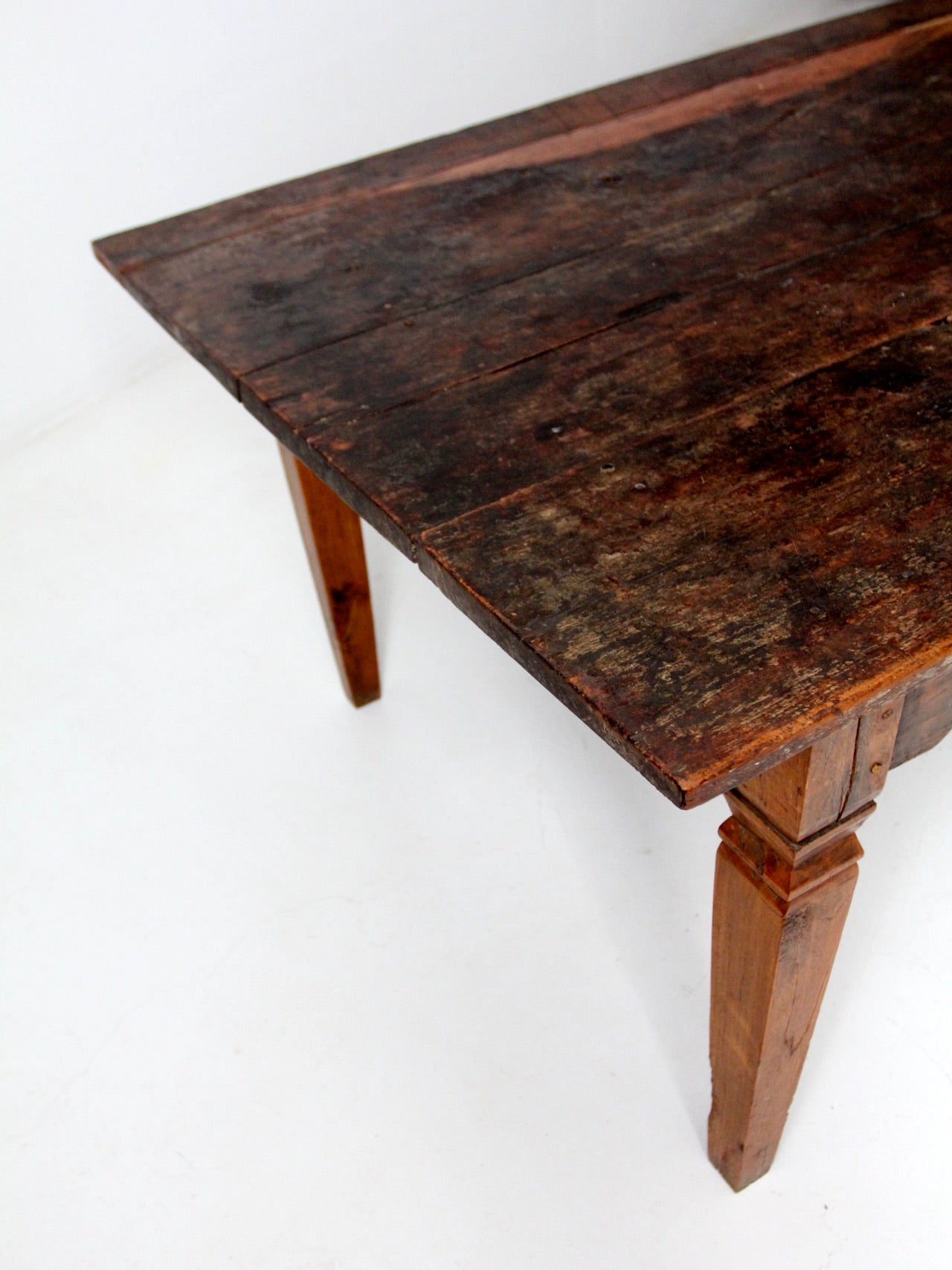 antique wooden dining table