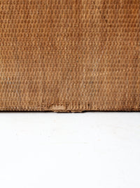 antique wicker suitcase