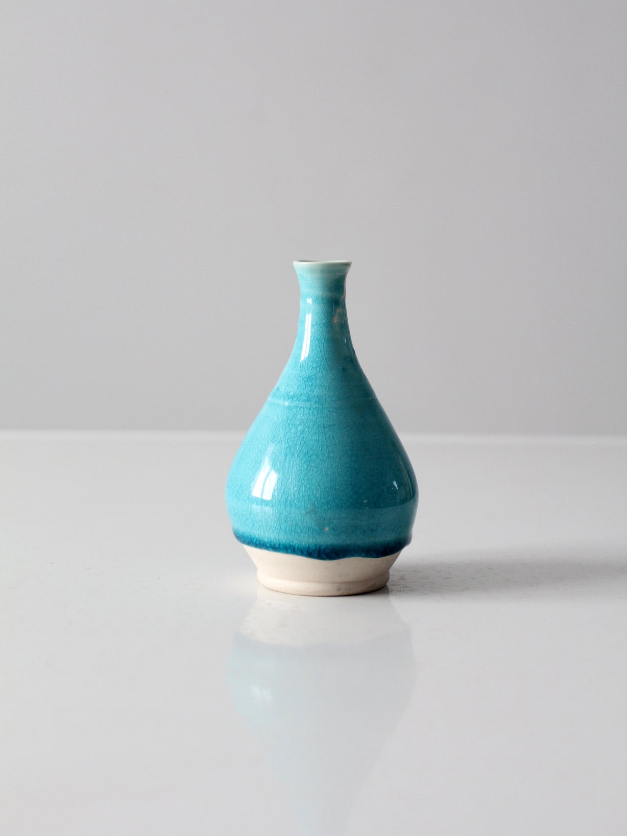 studio pottery bottle neck vase
