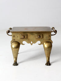 antique brass footman