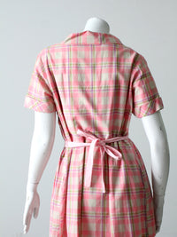 vintage 50s plaid dress