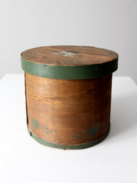 vintage stenciled wooden pantry box