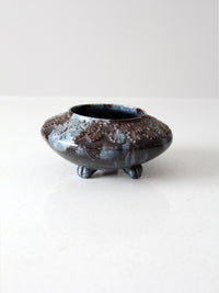 antique three footed bowl vase