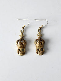vintage skull earrings