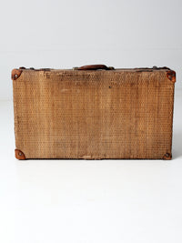 antique wicker suitcase