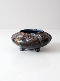 antique three footed bowl vase