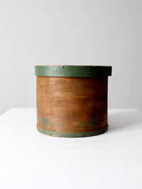 vintage stenciled wooden pantry box