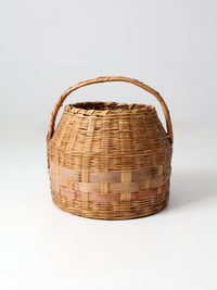 antique woven carrying basket