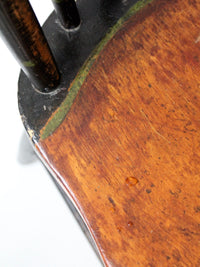 antique plank seat chairs,  set of 7