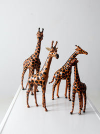 vintage leather giraffes collection