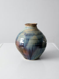 vintage large studio pottery vase