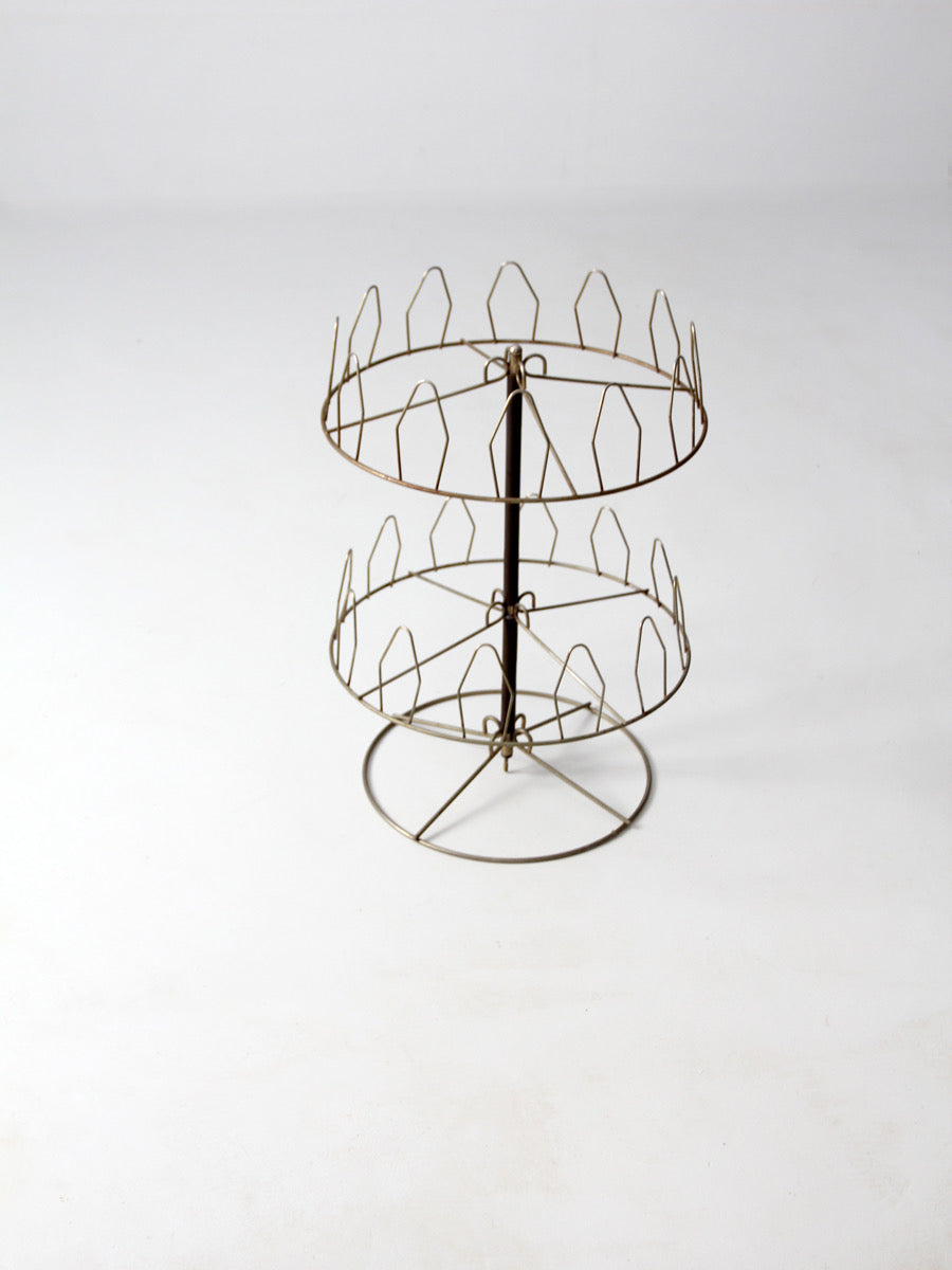 mid century shoe tree rack display