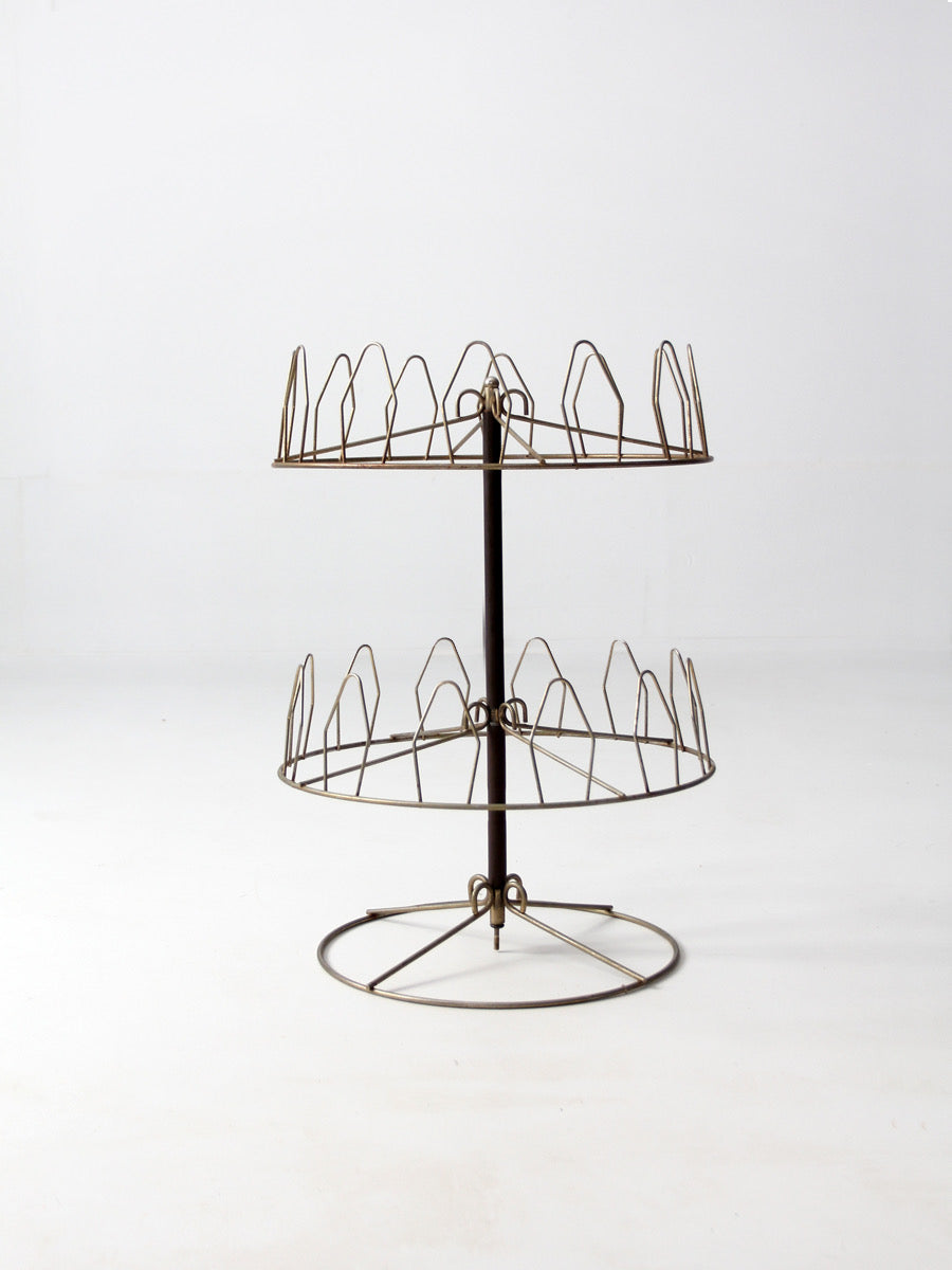 mid century shoe tree rack display