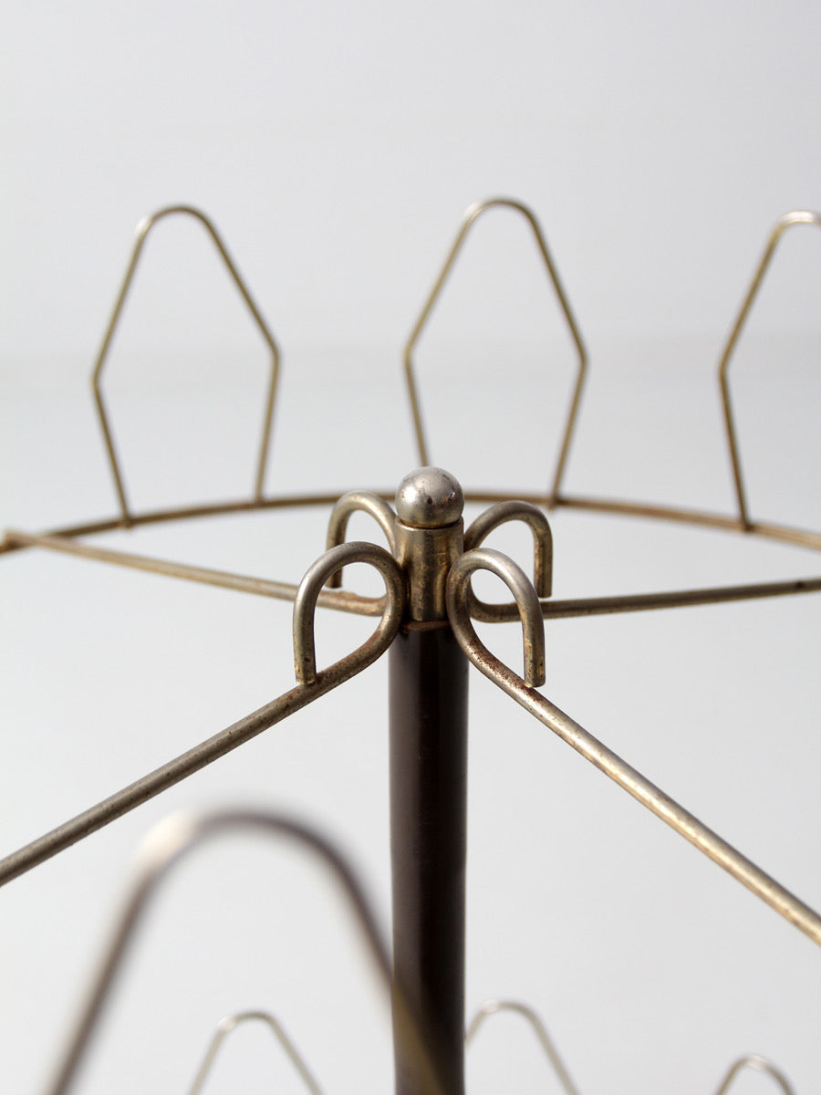 mid century shoe tree rack display