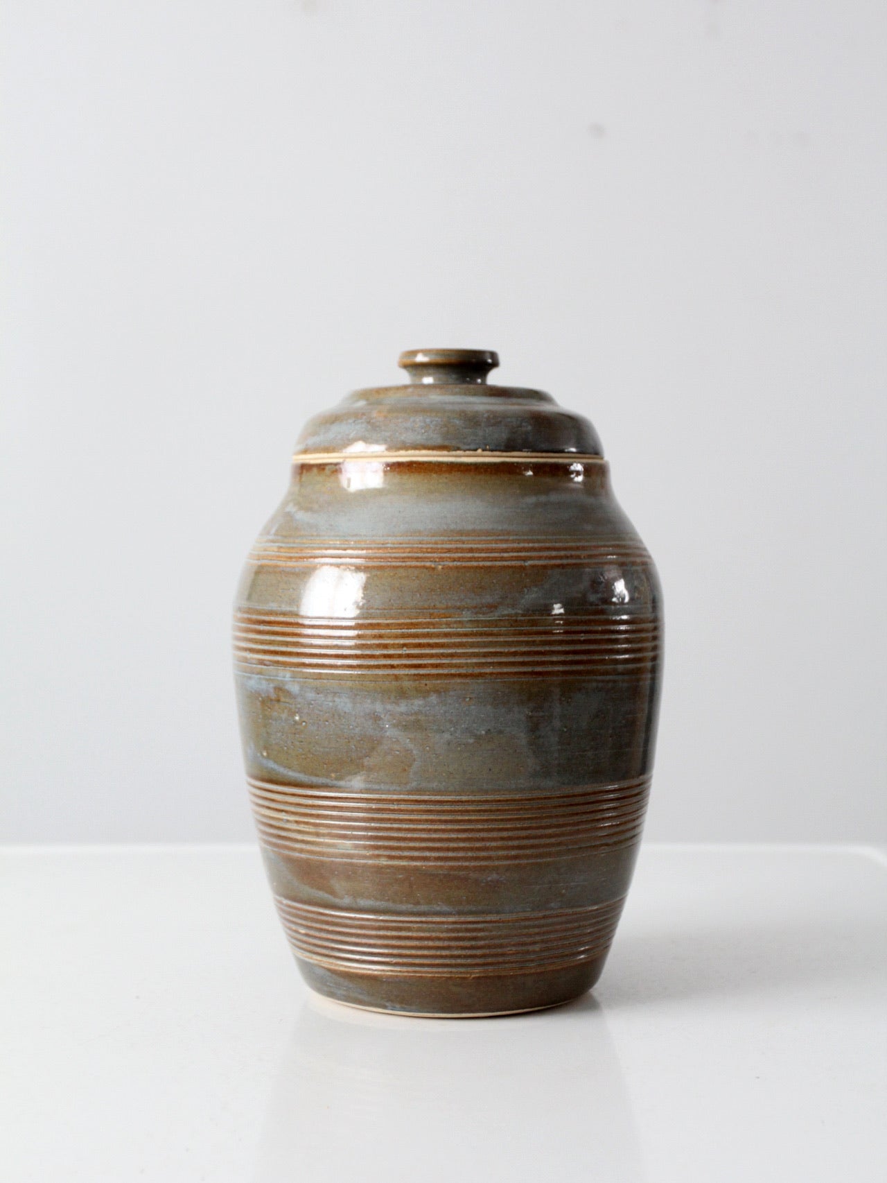 vintage studio pottery jar