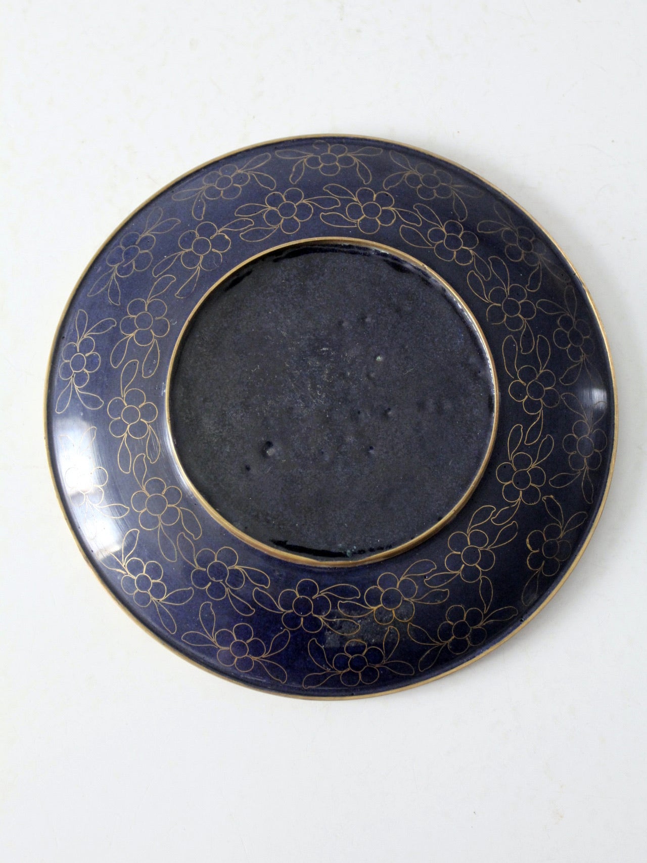 vintage cloissone floral plate