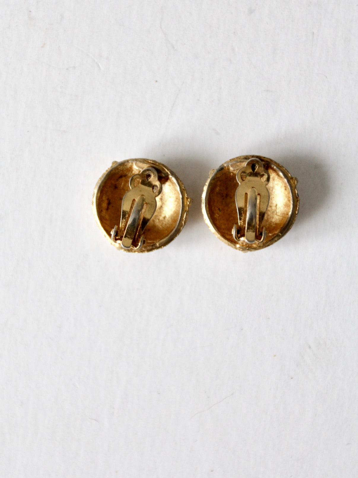 vintage 60s clip on earrings