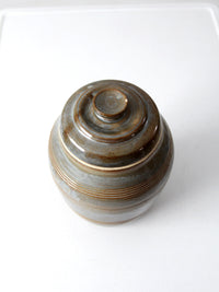 vintage studio pottery jar