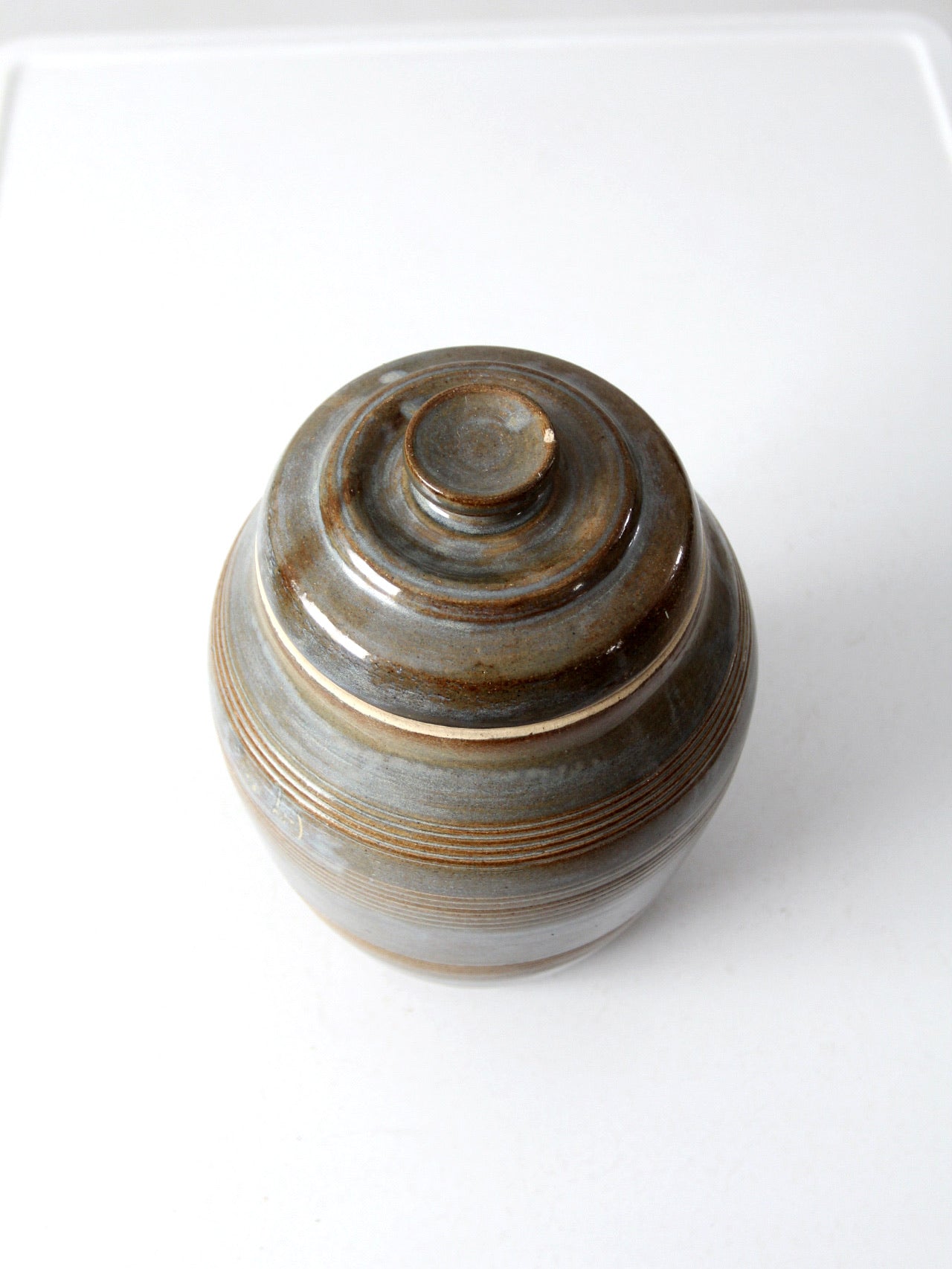 vintage studio pottery jar
