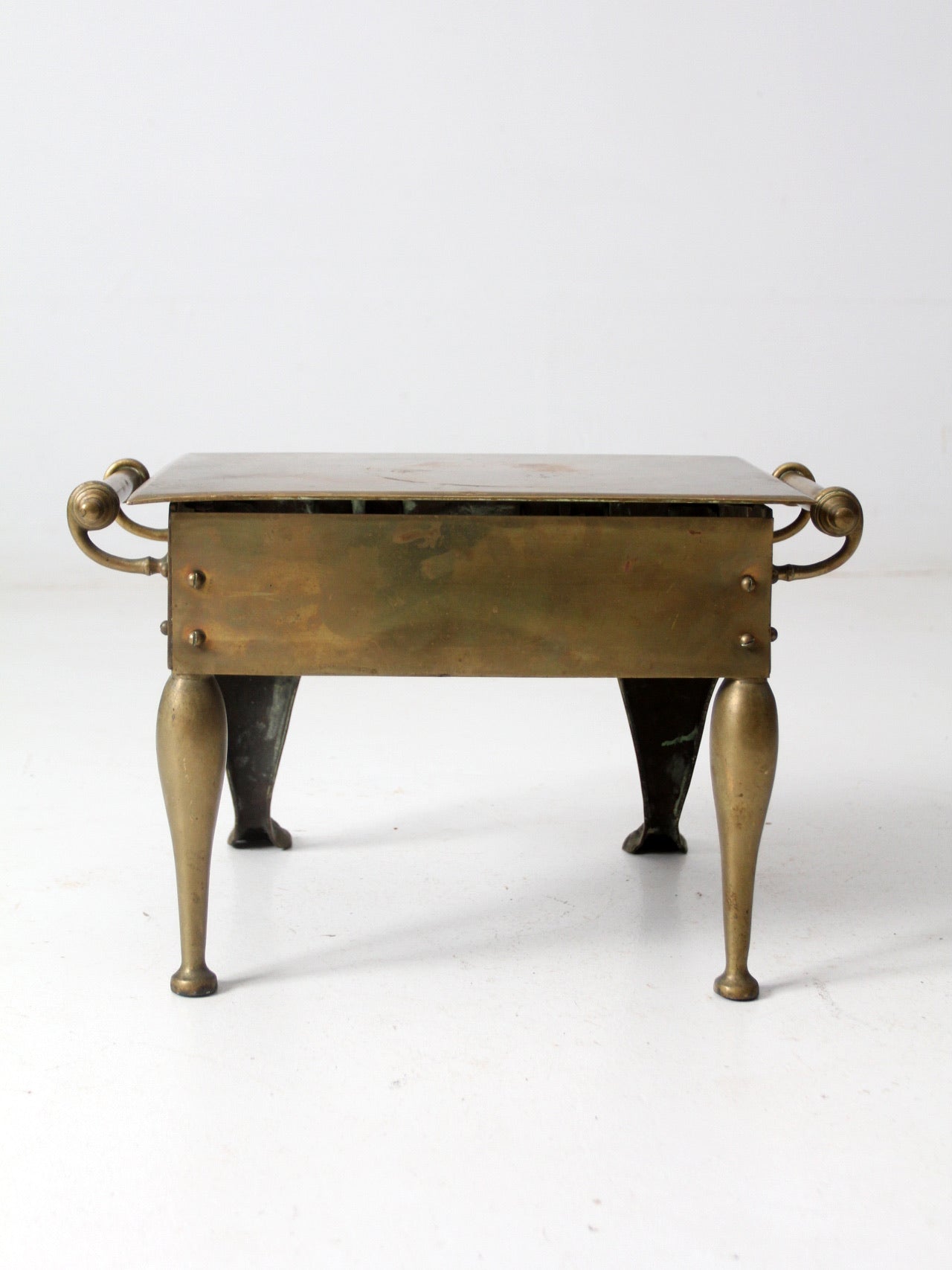 antique brass footman