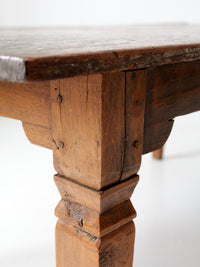 antique wooden dining table