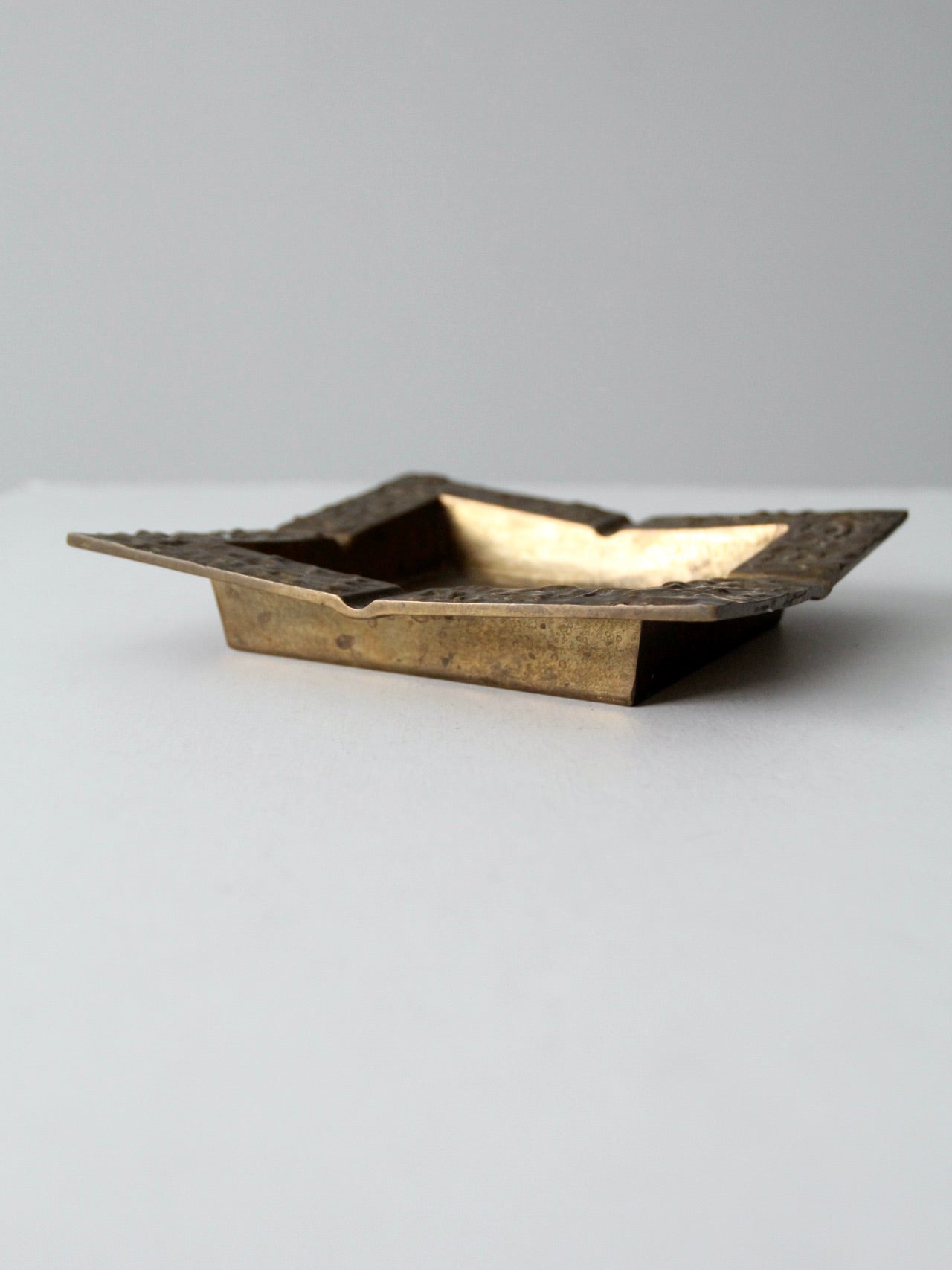 vintage brass ashtray