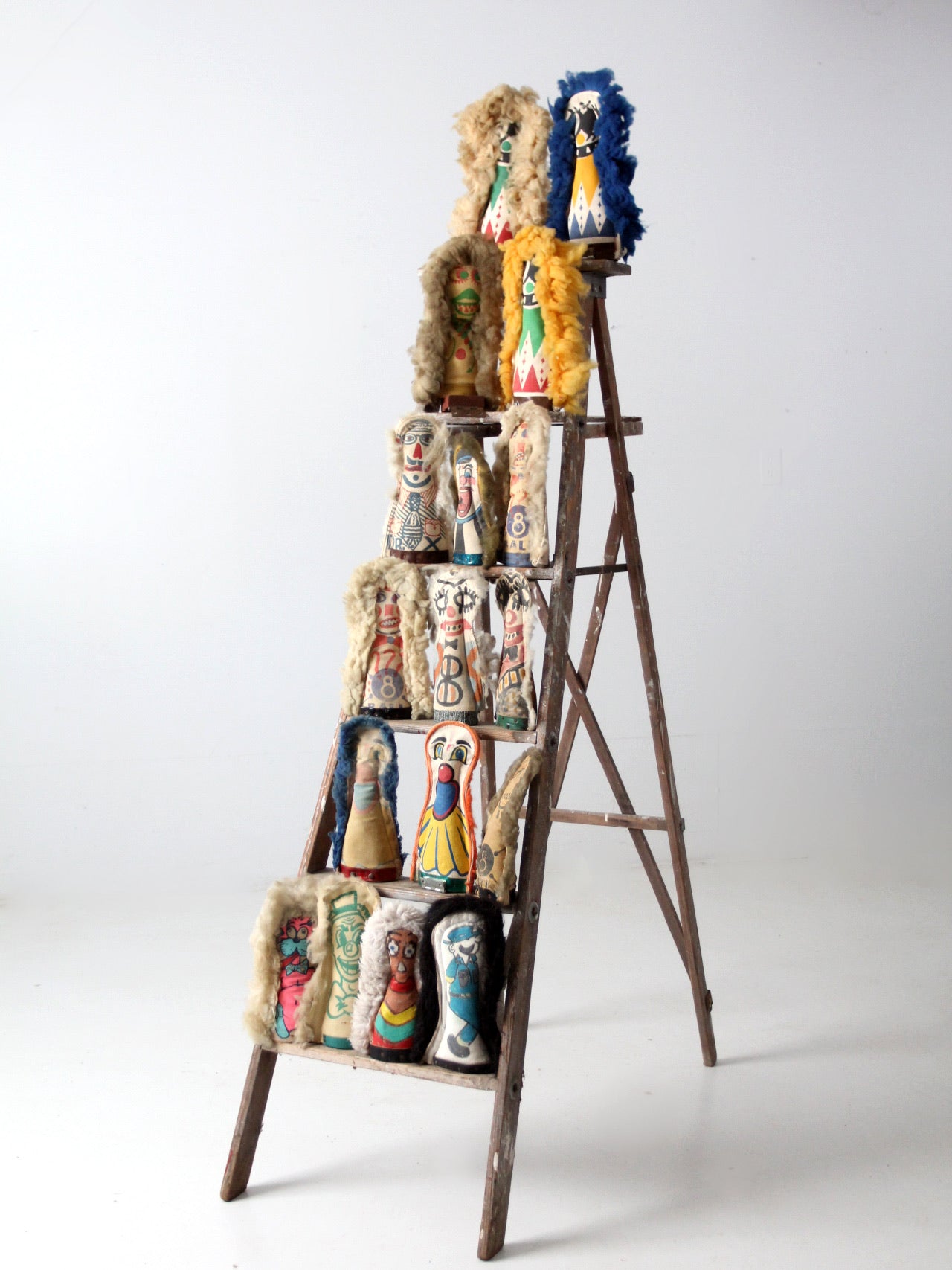 carnival knock down dolls circa 1930