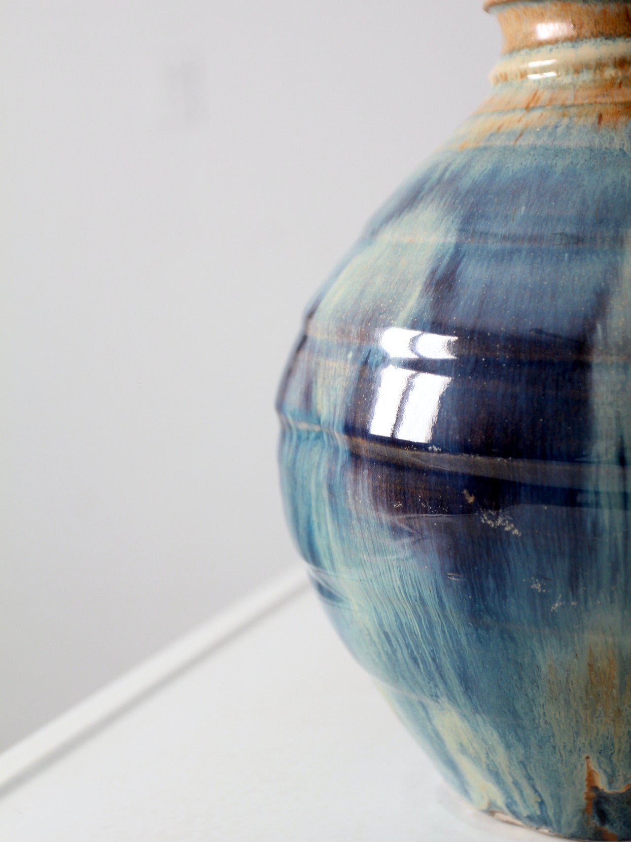 vintage large studio pottery vase