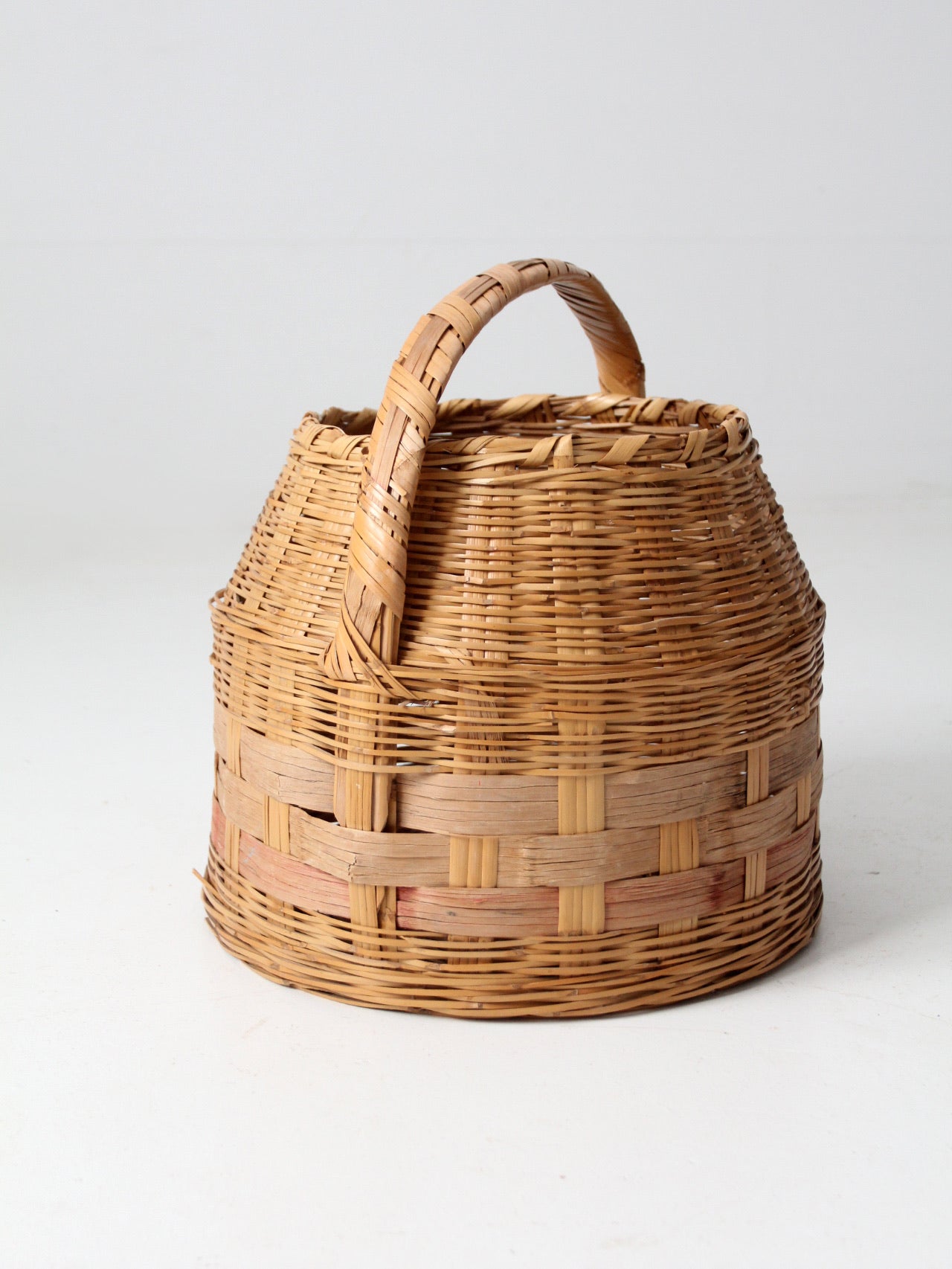 antique woven carrying basket