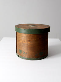 vintage stenciled wooden pantry box