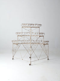 Victorian wire plant stand