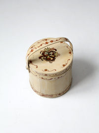 vintage painted sugar bucket