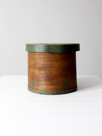 vintage stenciled wooden pantry box