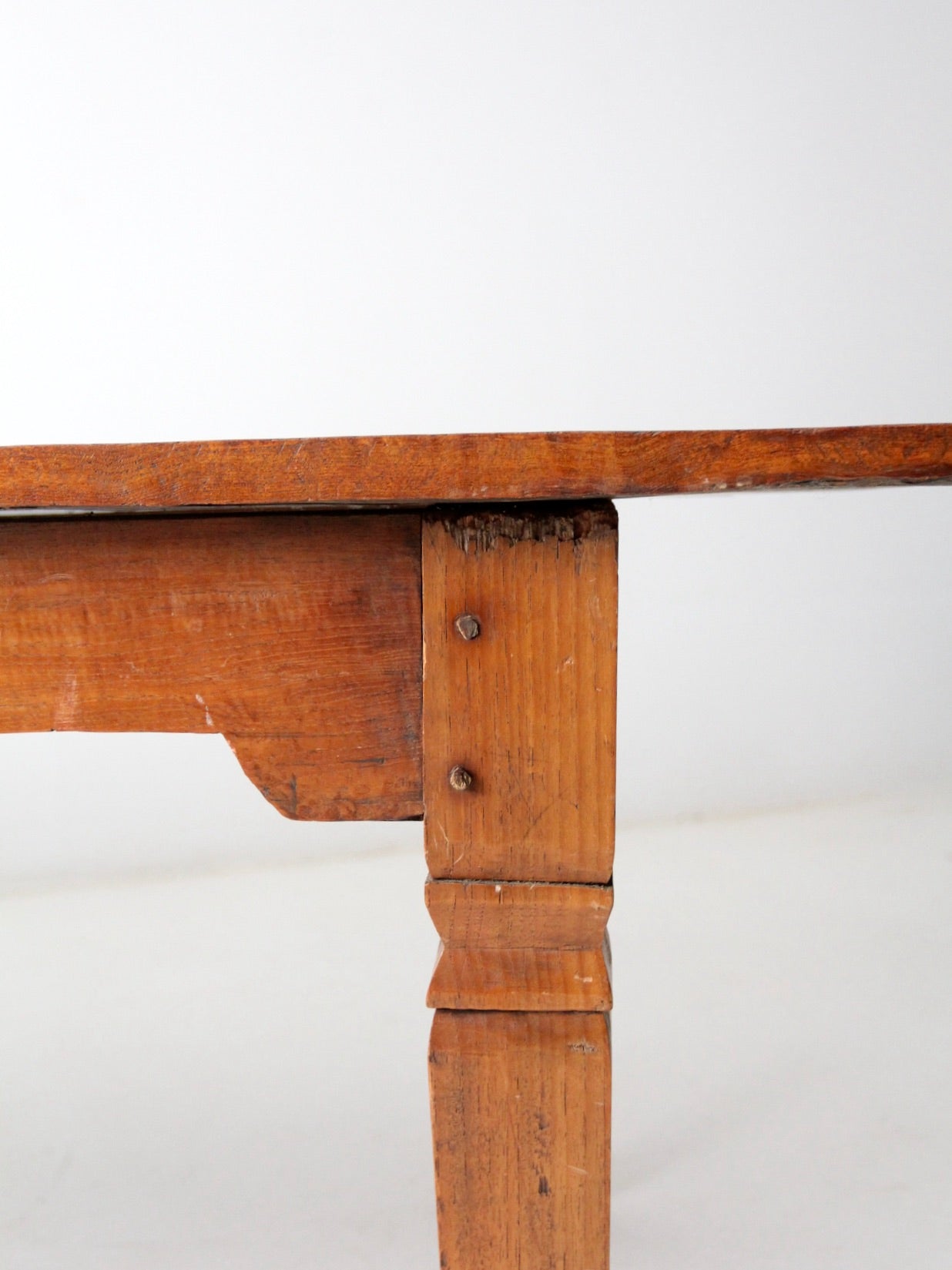 antique wooden dining table