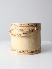 vintage painted sugar bucket