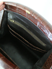 vintage 60s alligator purse