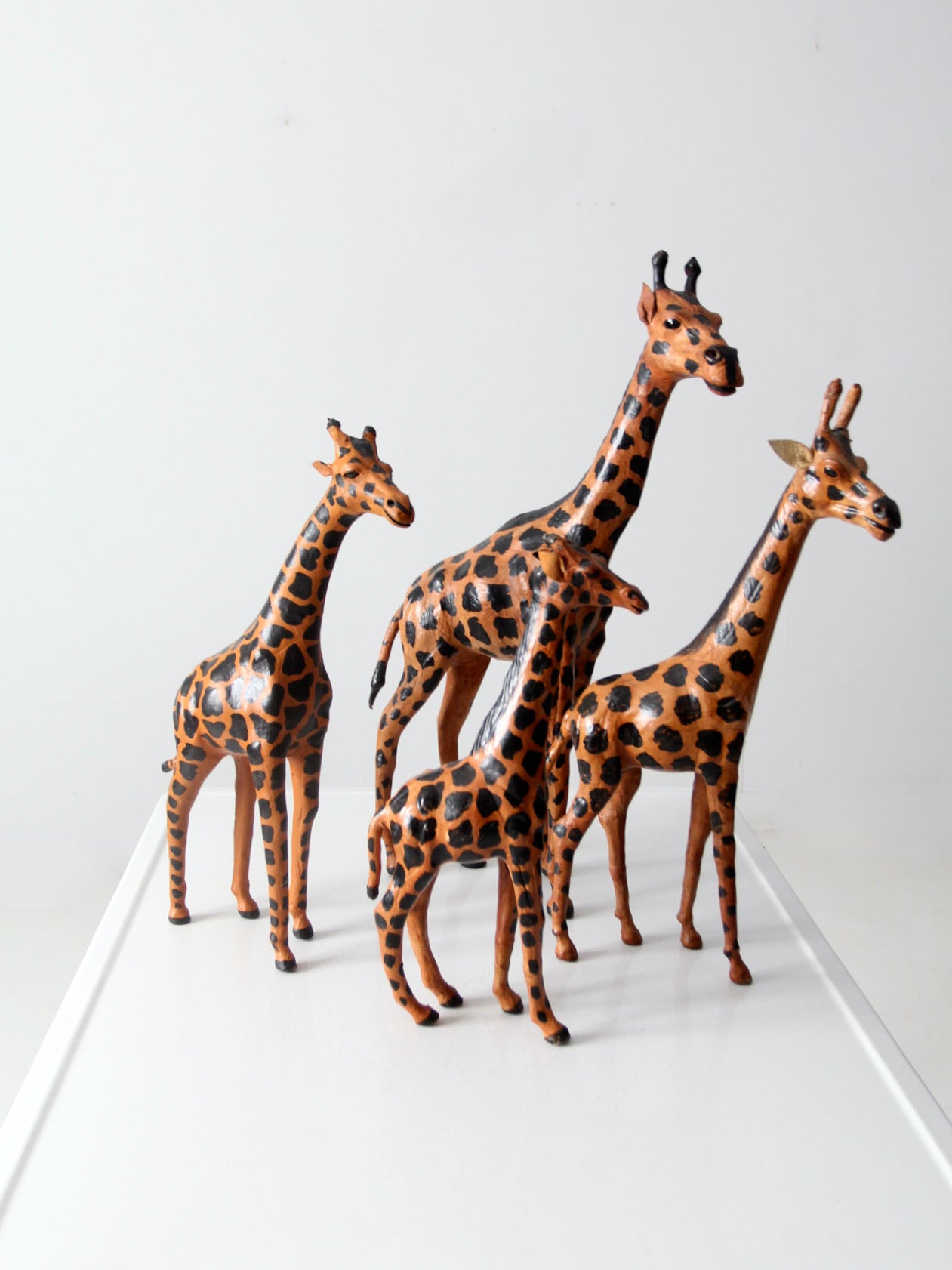 vintage leather giraffes collection