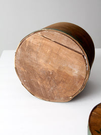 vintage stenciled wooden pantry box