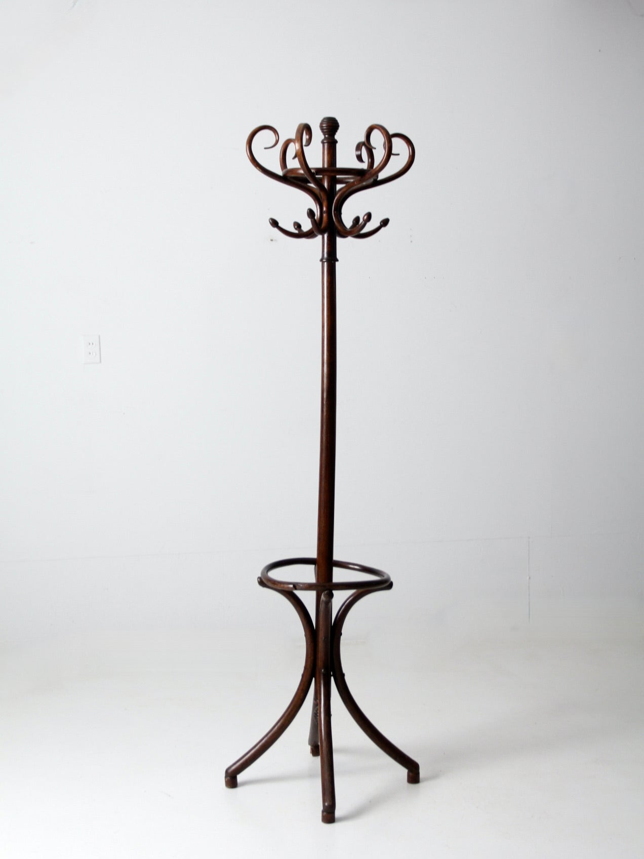 antique bentwood hall tree