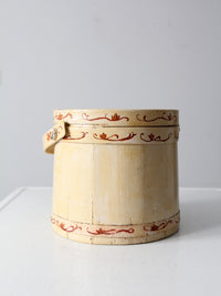 vintage painted sugar bucket