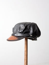 vintage Harley Davidson leather cap