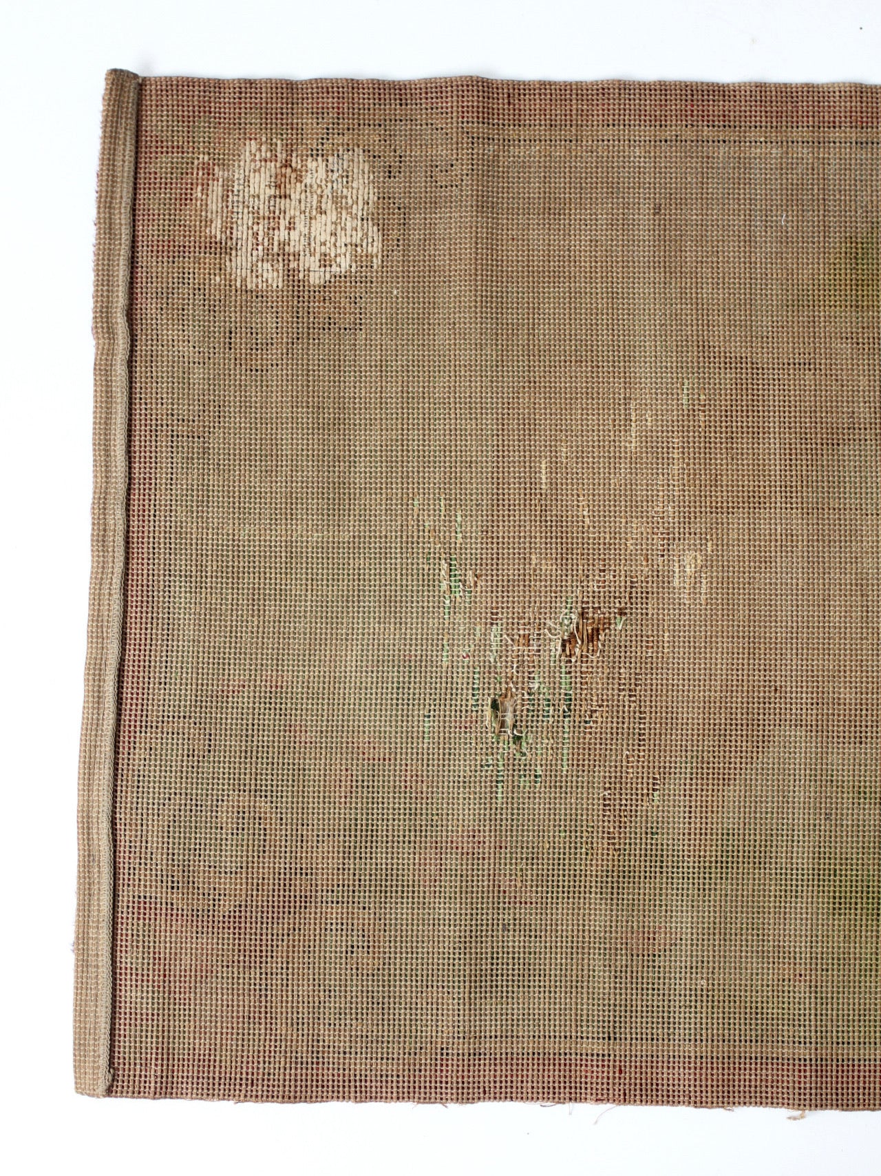 antique woven tapestry wall hanging