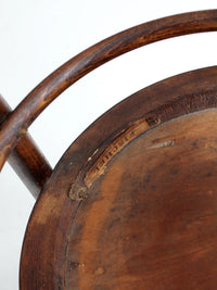 antique Fischel bentwood chairs pair