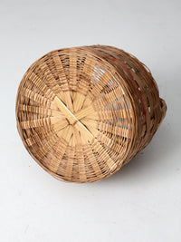 antique woven carrying basket