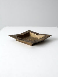 vintage brass ashtray