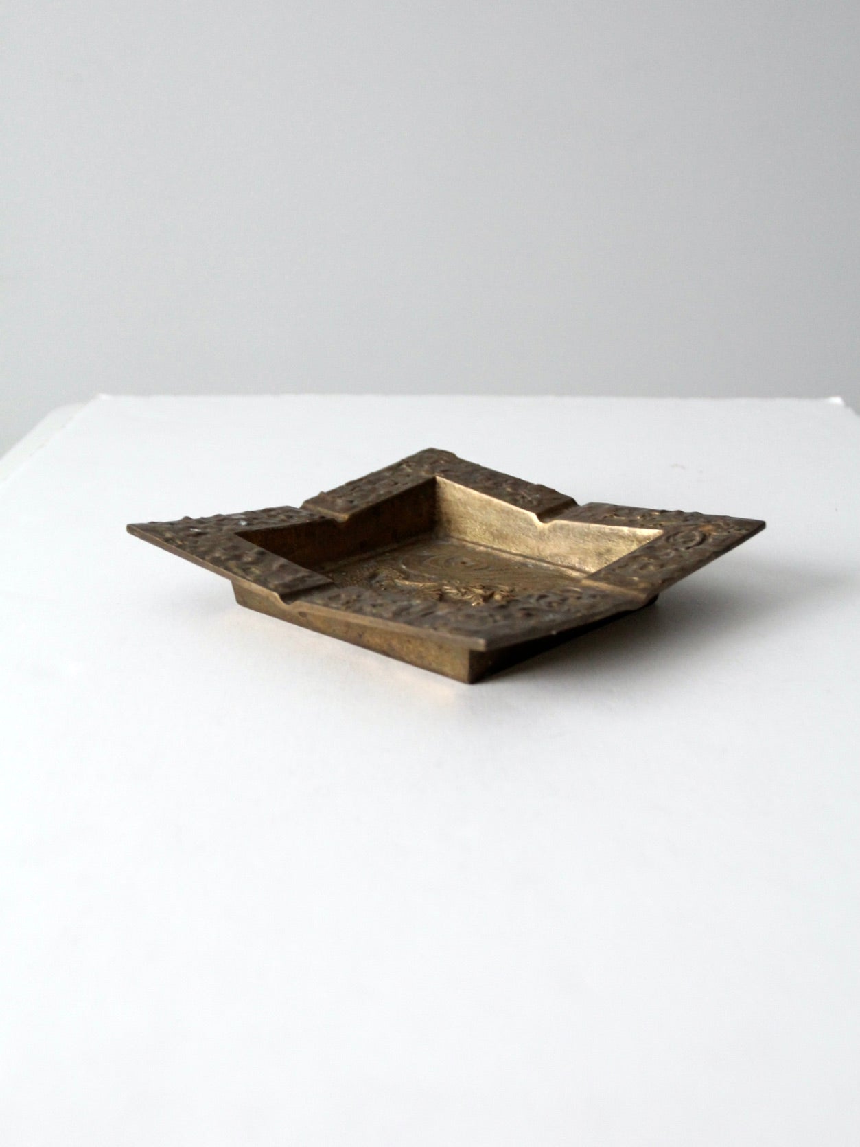 vintage brass ashtray