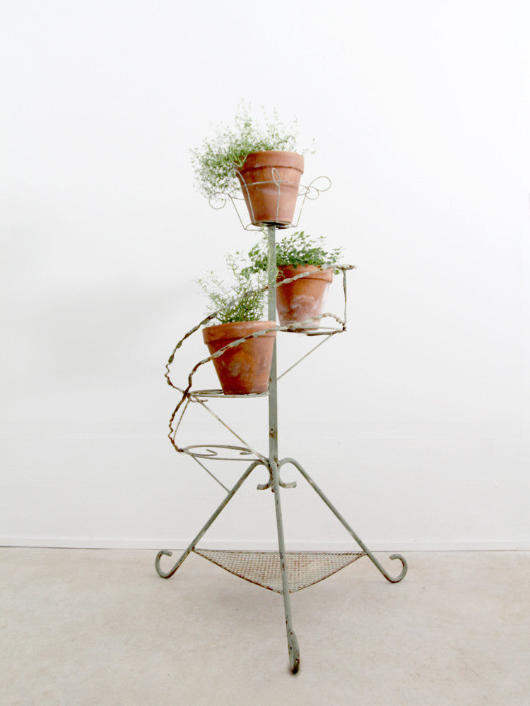 antique plant stand display riser