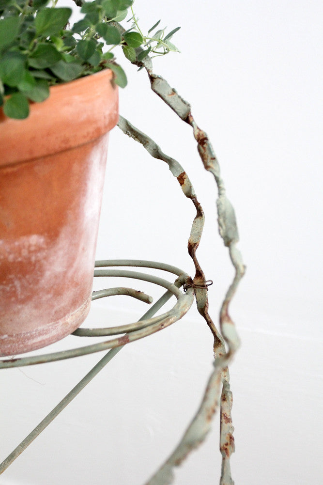 antique plant stand display riser