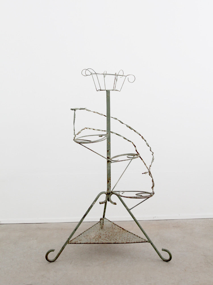 antique plant stand display riser