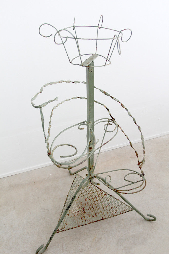 antique plant stand display riser